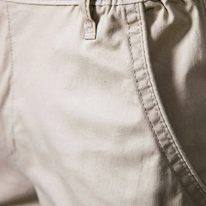 Archie Classic Button Front Chino Shorts 3