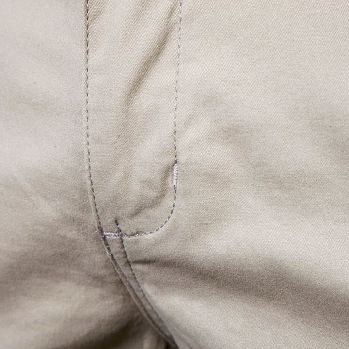 Archie Classic Button Front Chino Shorts 4