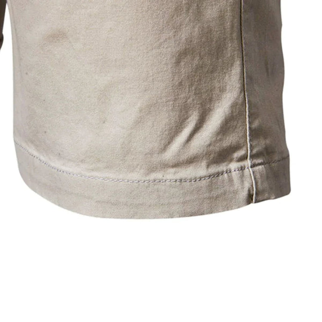 Archie Classic Button Front Chino Shorts 5