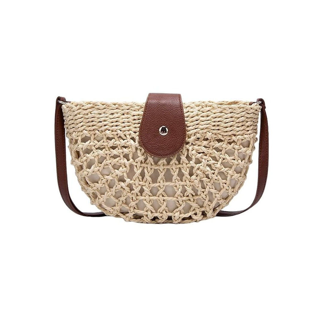 Aria Effortless Woven Straw Crossbody Bag 2