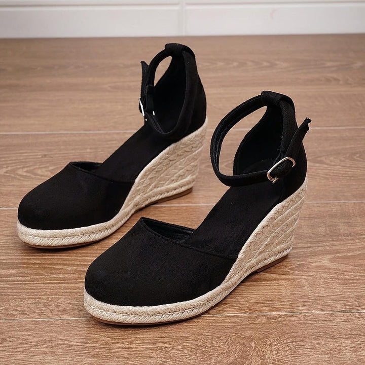 Arielle Elegant Ankle Strap Wedge Sandals 2