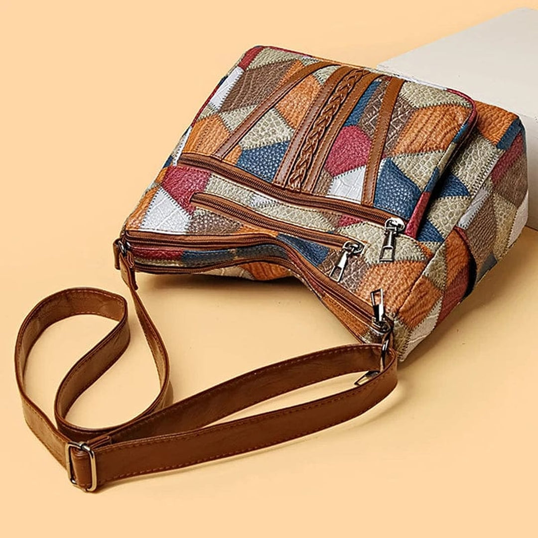 Ayla Relaxed Structured Mosaic Handbag 2