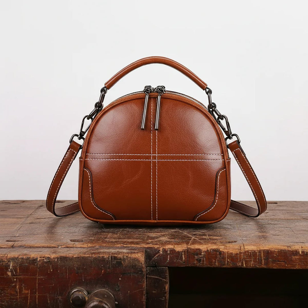 Beatrice Relaxed Vegan Leather Crossbody Bag 1