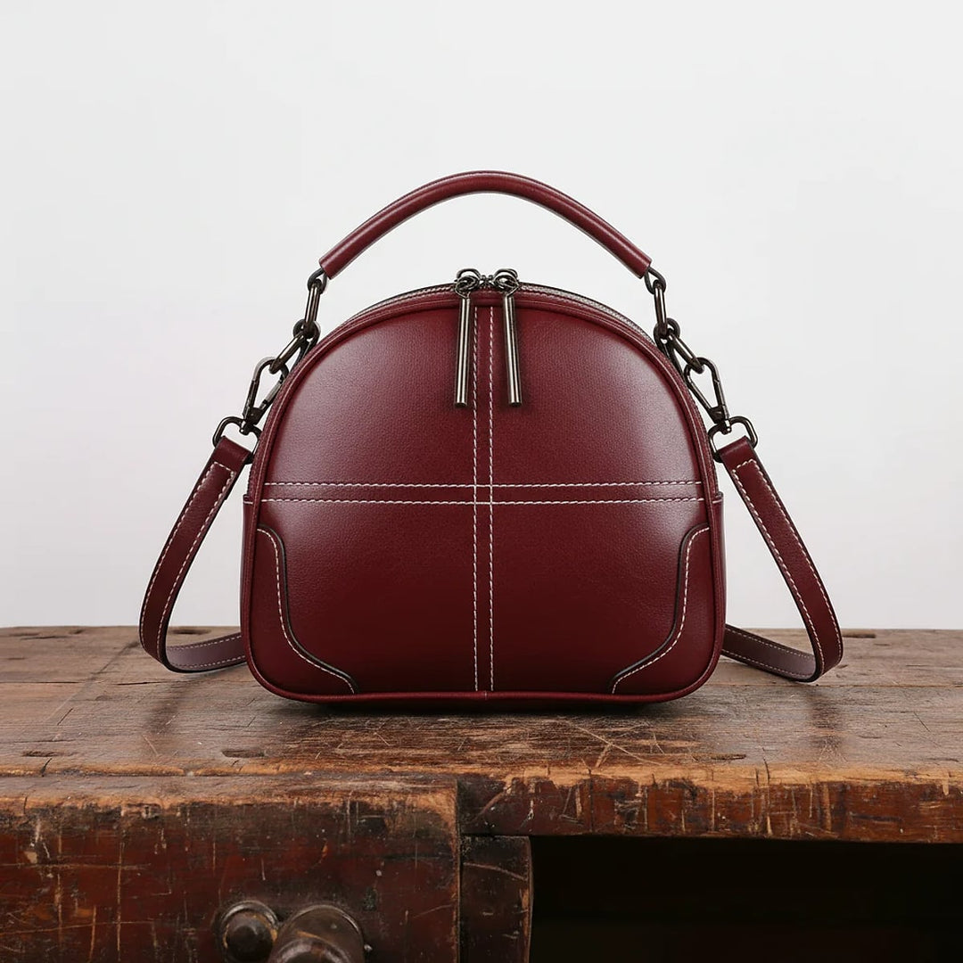 Beatrice Relaxed Vegan Leather Crossbody Bag 2