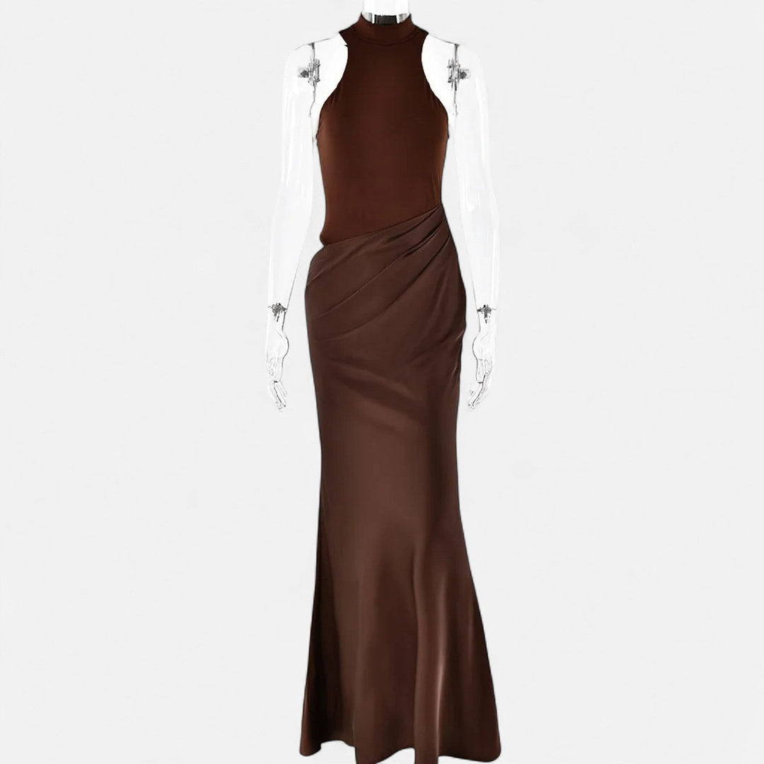 Clementine Bold Cut Out Halter Neck Maxi Dress 2