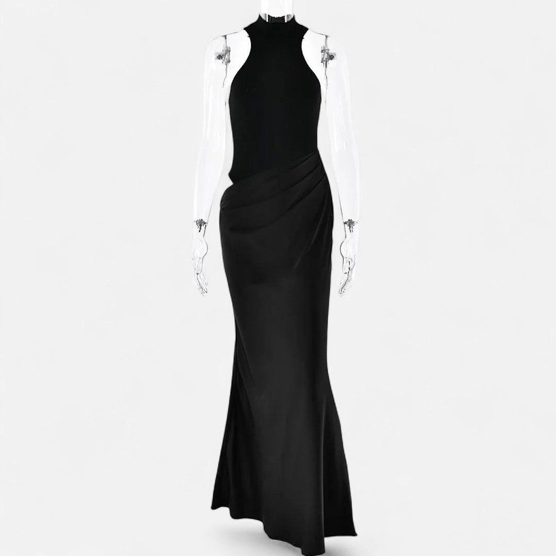 Clementine Bold Cut Out Halter Neck Maxi Dress 3
