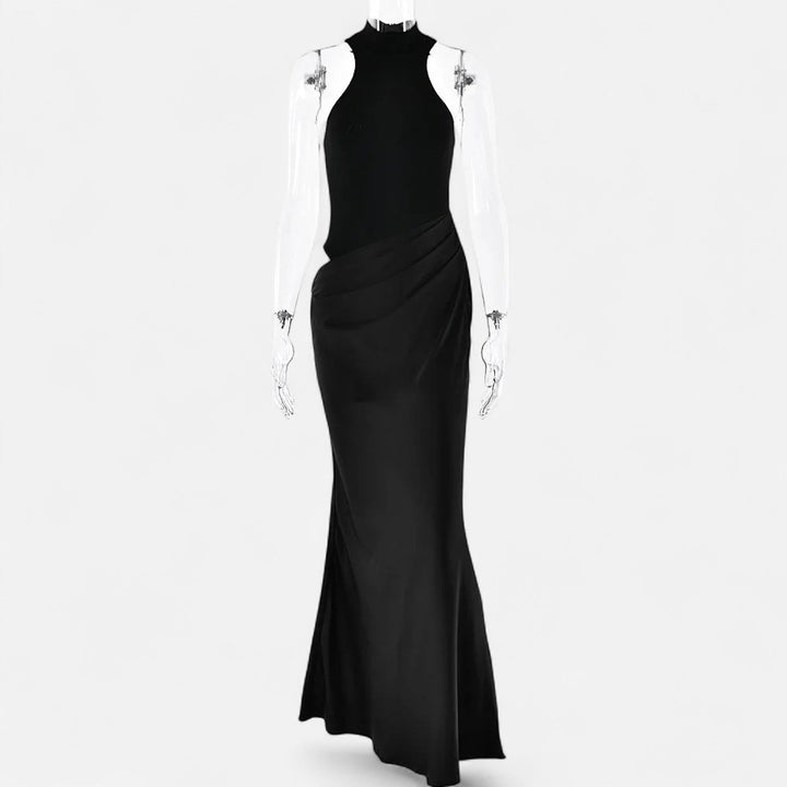 Clementine Bold Cut Out Halter Neck Maxi Dress 3
