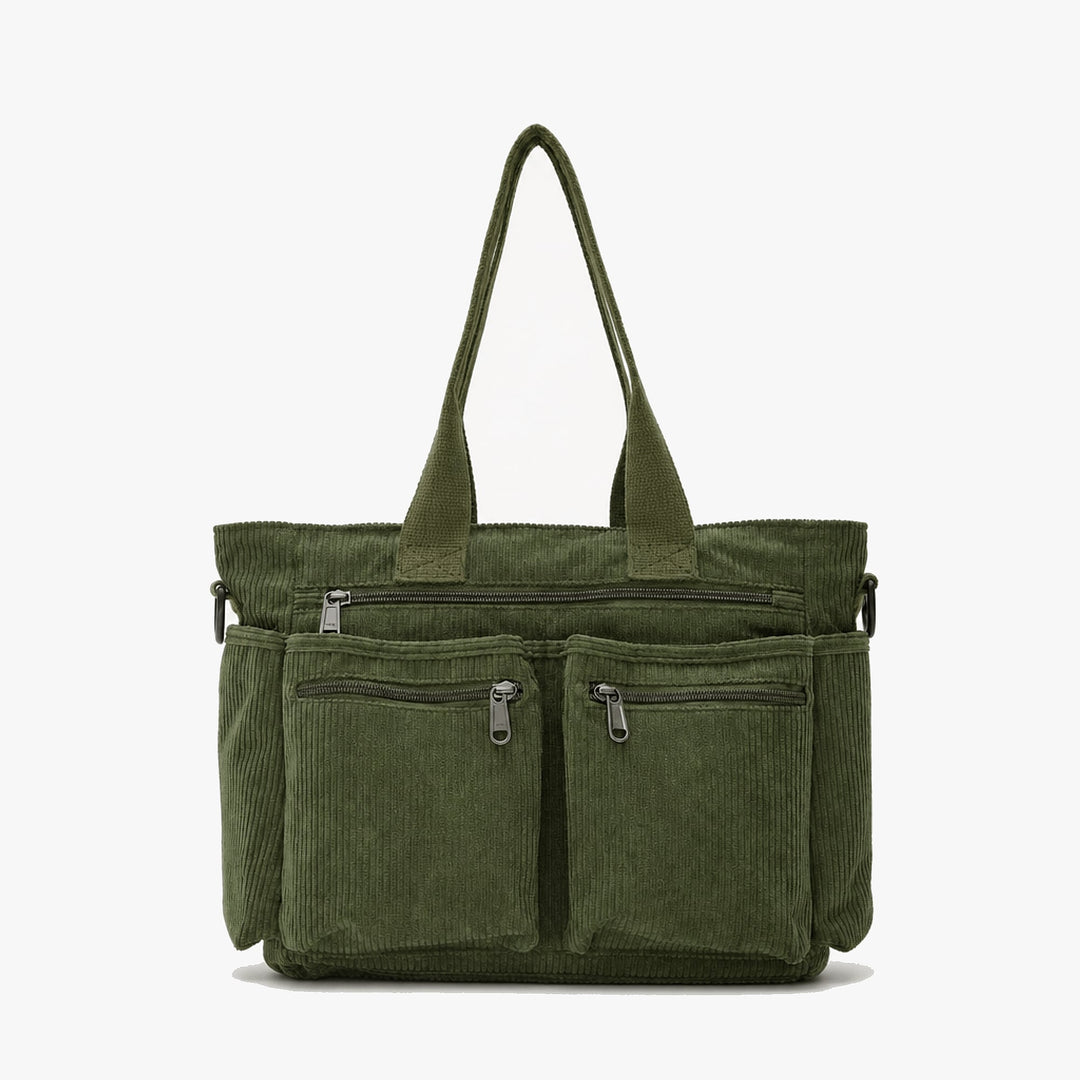 Elsie Effortless Corduroy Laptop Tote Bag 5