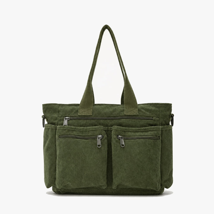 Elsie Effortless Corduroy Laptop Tote Bag 5