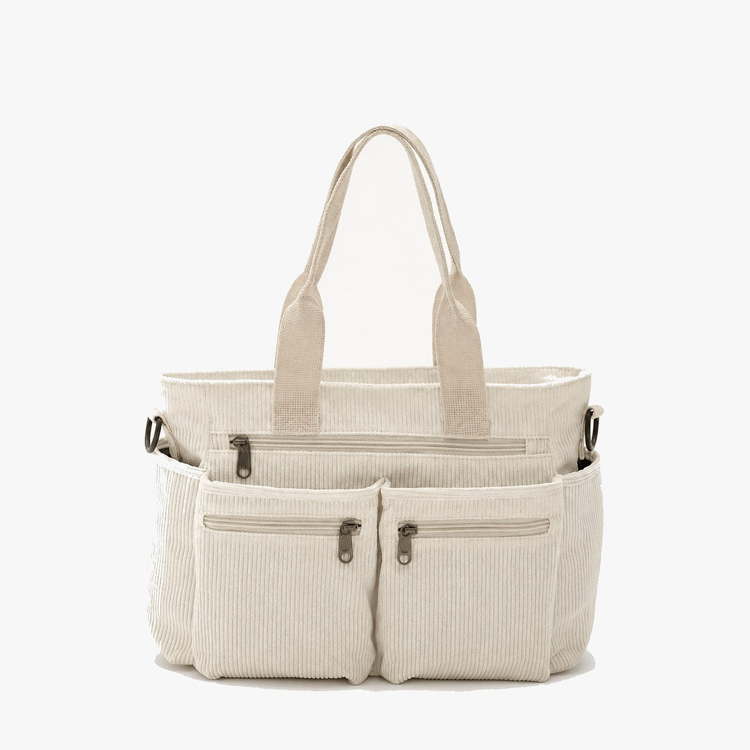Elsie Effortless Corduroy Laptop Tote Bag 6