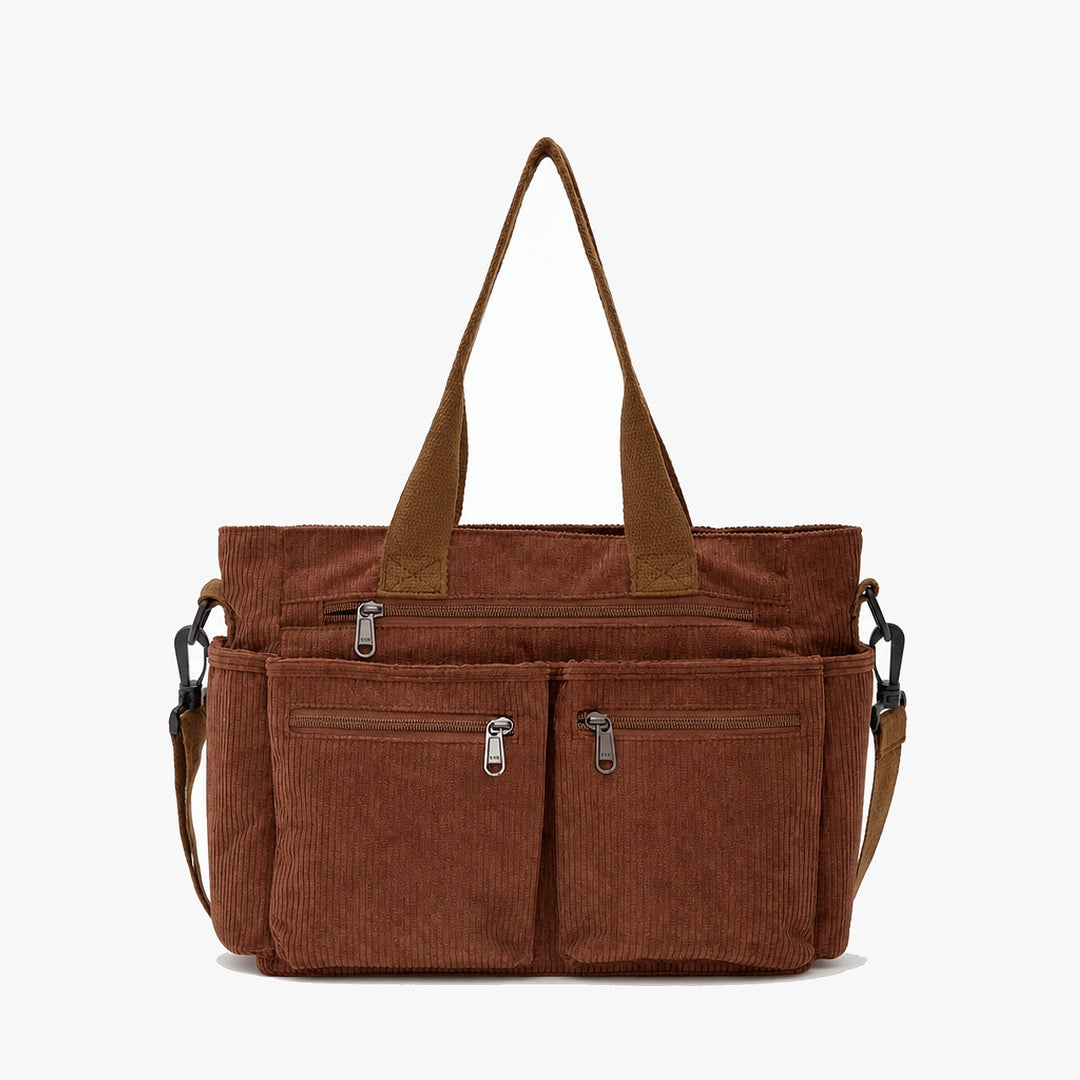 Elsie Effortless Corduroy Laptop Tote Bag 8