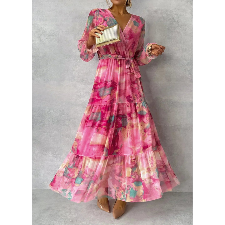 Esme Soft Pleated Floral Maxi Dress 2