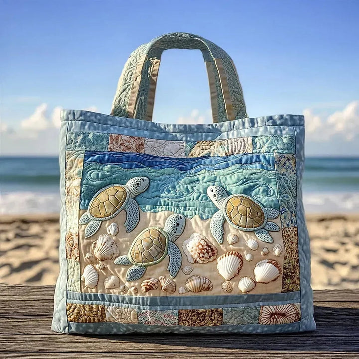 Esther Effortless Turtle Print Tote Bag 1