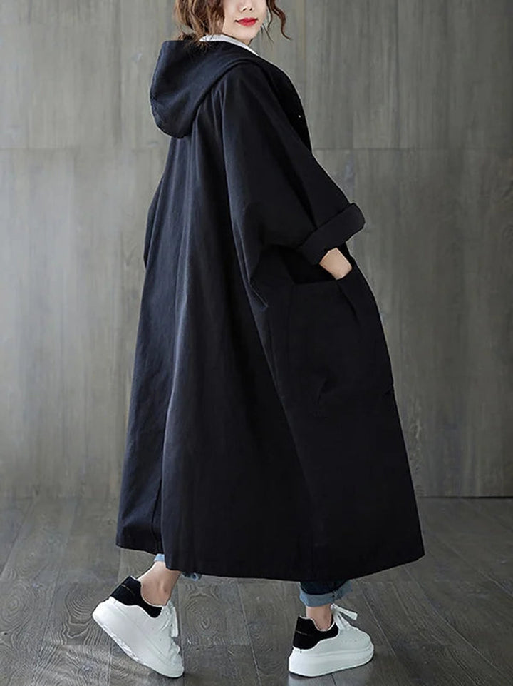 Genevieve Classic Long Water Resistant Rain Coat 3