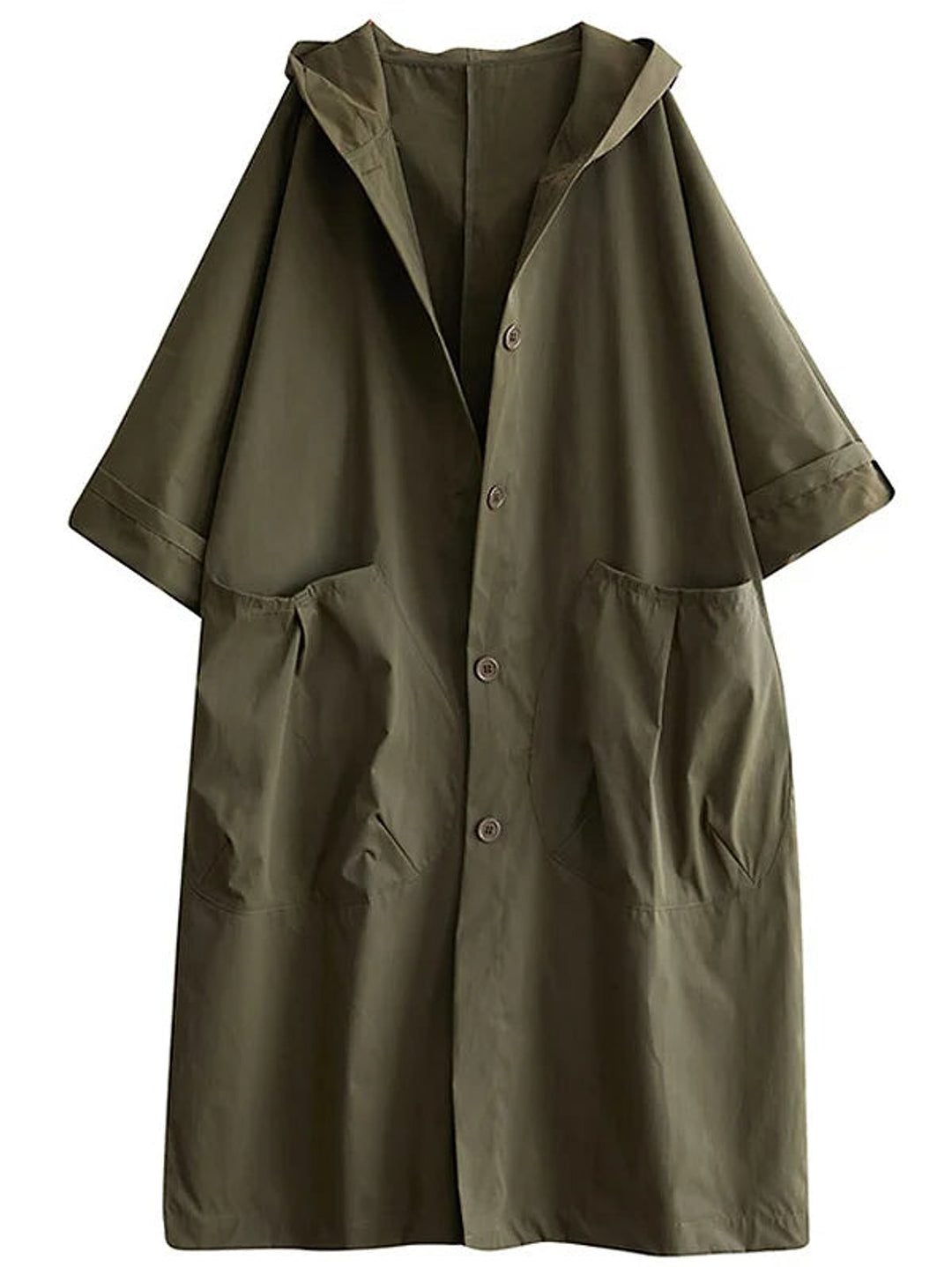 Genevieve Classic Long Water Resistant Rain Coat 6
