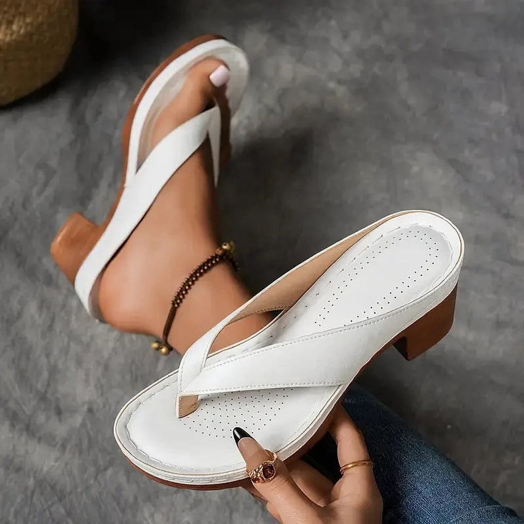 Jane Relaxed Wide Strap Heeled Sandals 2