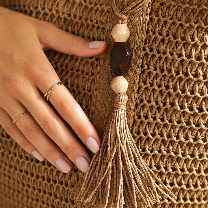 Jasmine Relaxed Woven Straw Tote Bag 2