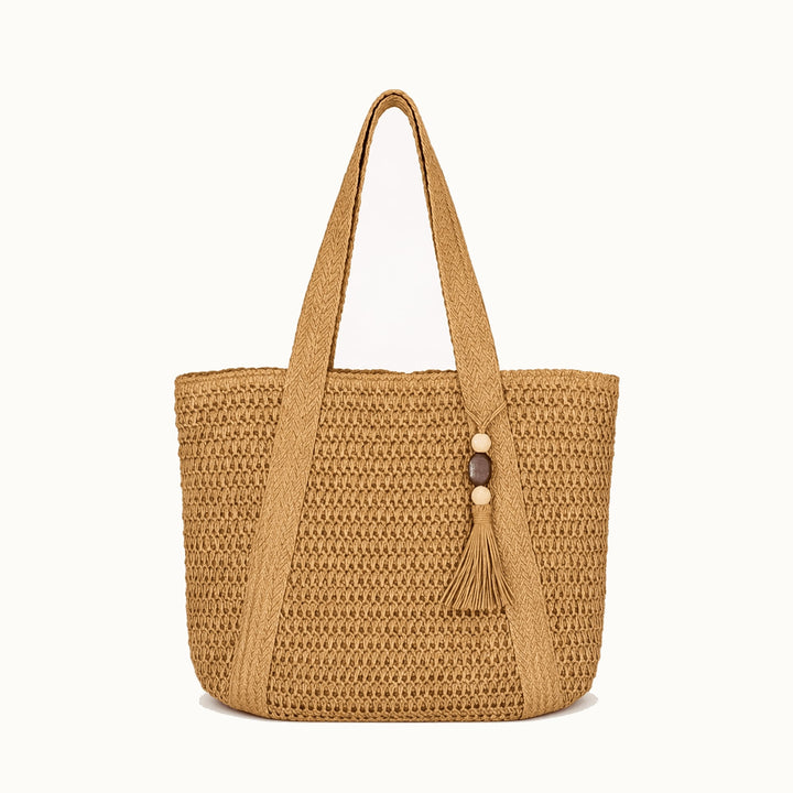 Jasmine Relaxed Woven Straw Tote Bag 7
