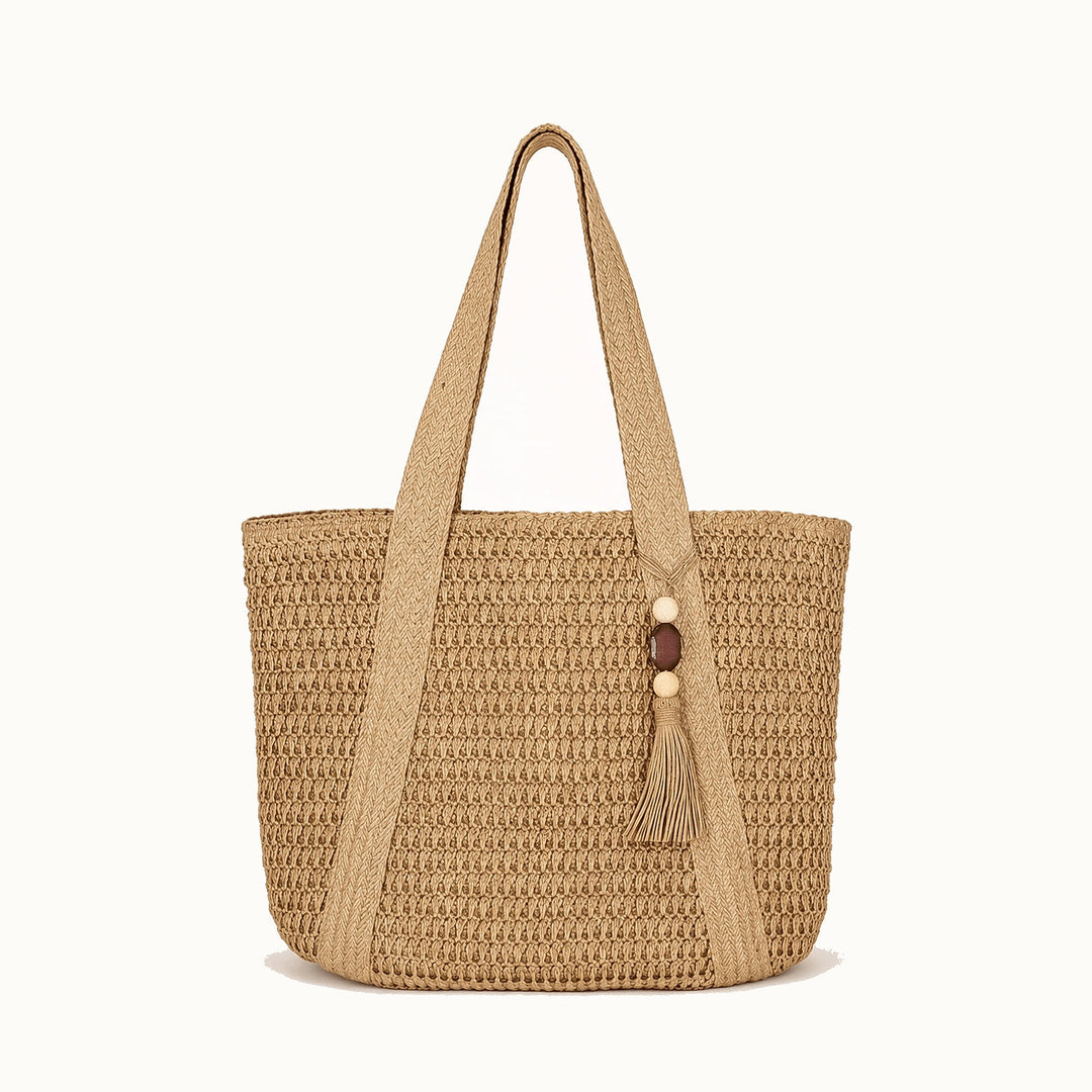 Jasmine Relaxed Woven Straw Tote Bag 8