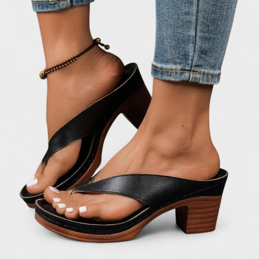 Julia Bold Wide Strap Slip On Sandals 3