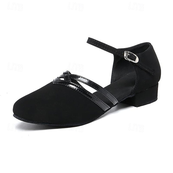 Kelsey Classic Suede Ankle Strap Dance Shoes 1