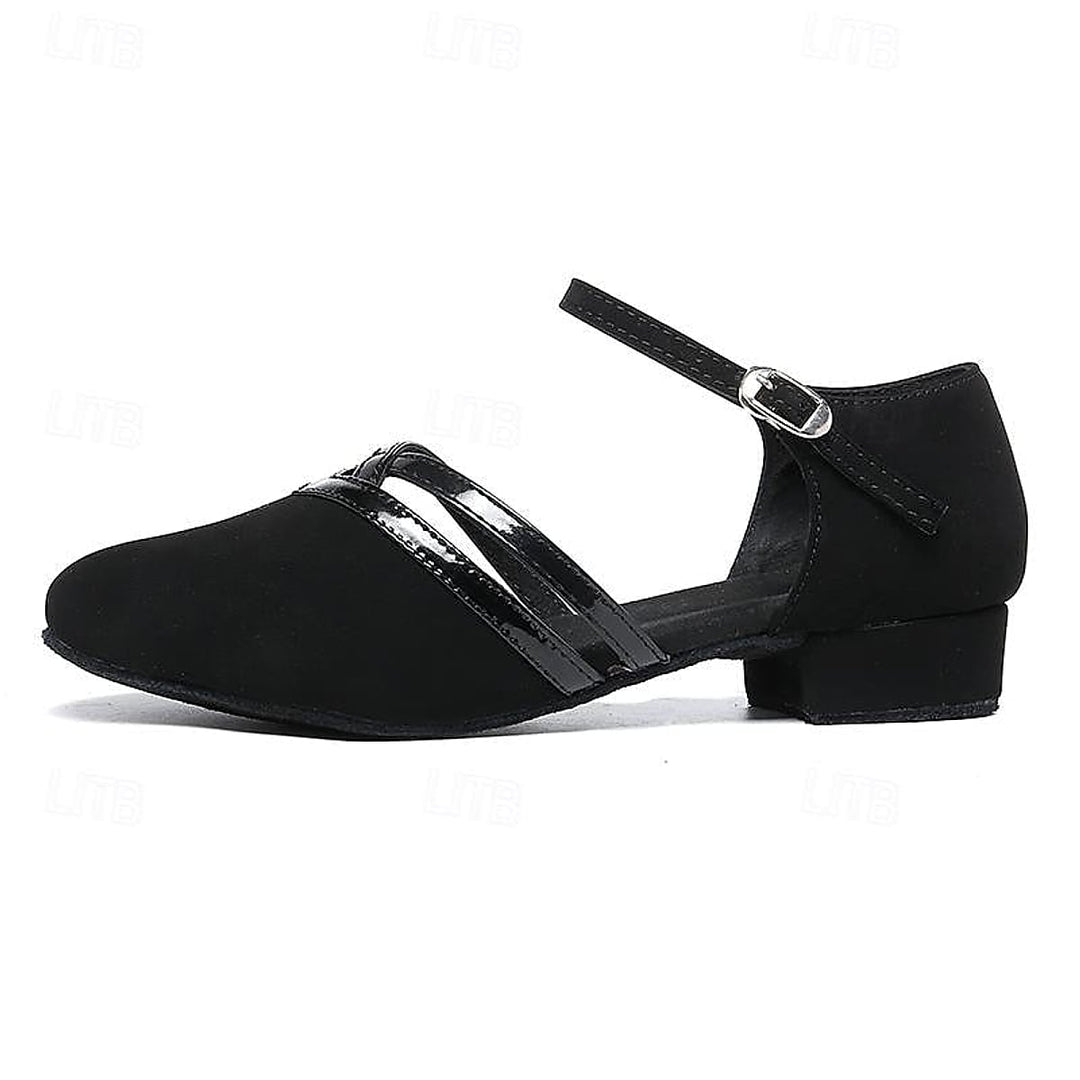 Kelsey Classic Suede Ankle Strap Dance Shoes 3