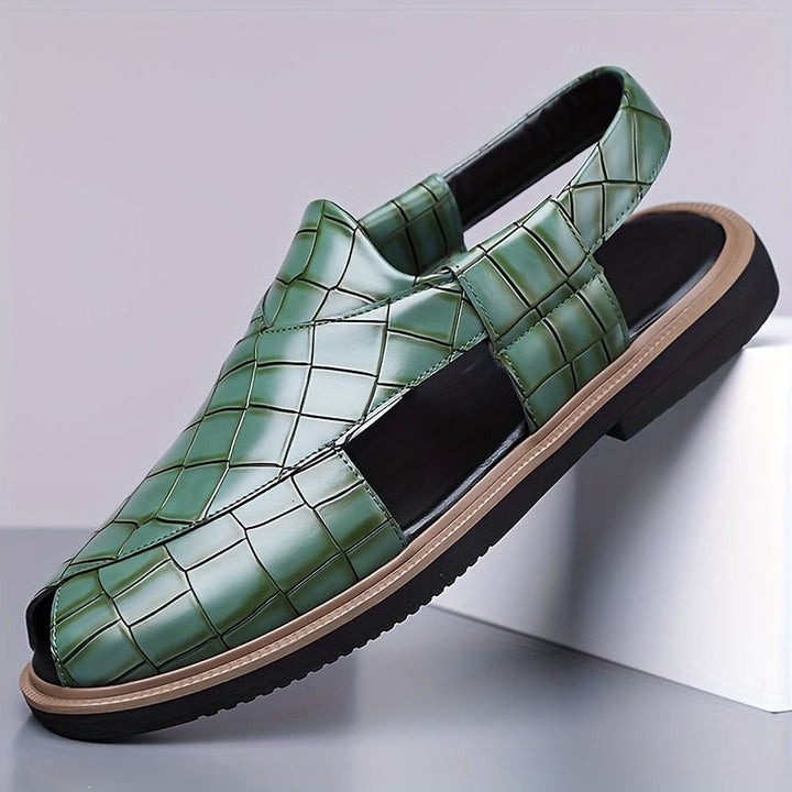 Lennox Bold Woven Style Slip On Sandals 2