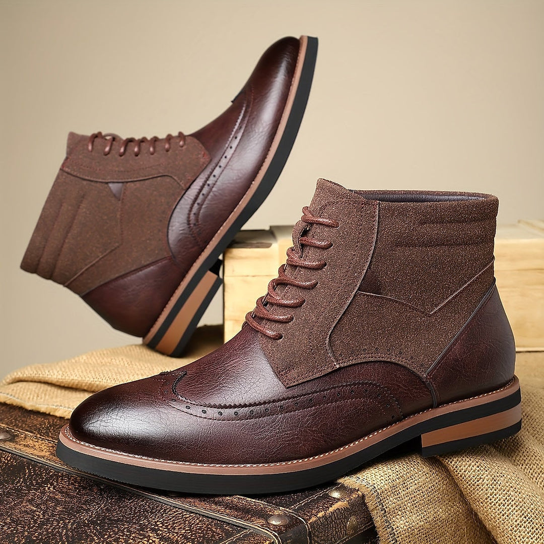 Lincoln Warm Wingtip Dress Boots 2