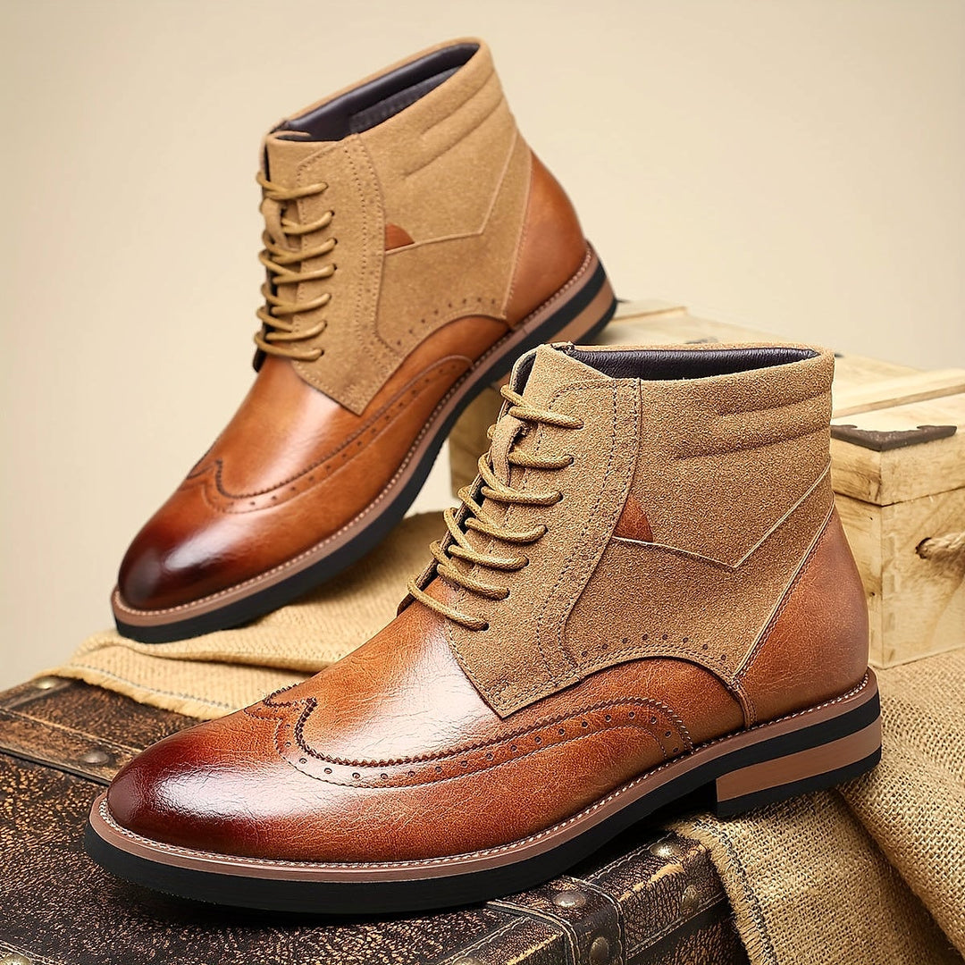 Lincoln Warm Wingtip Dress Boots 3