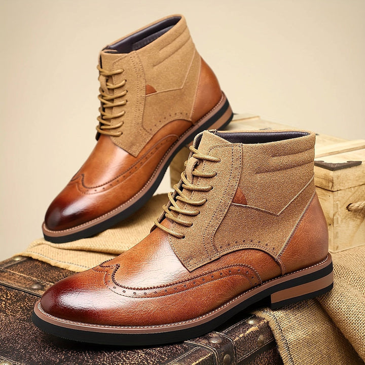 Lincoln Warm Wingtip Dress Boots 3