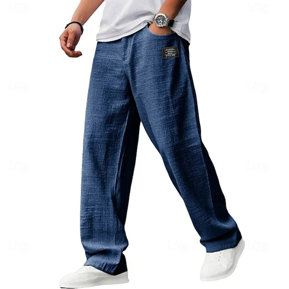 Logan Classic Loose Fit Wide Leg Pants 2