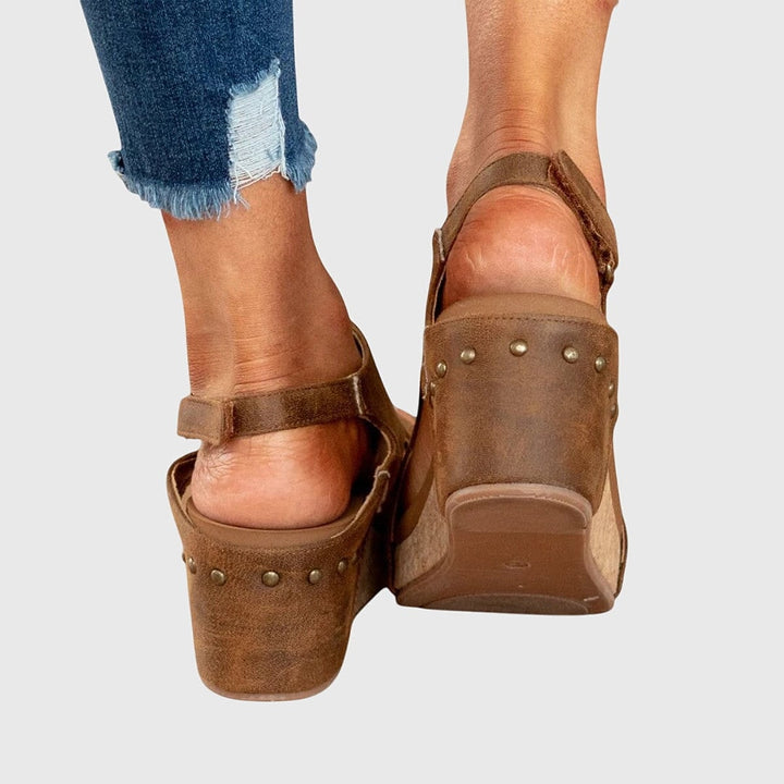 Marguerite Classic Open Toe Wedge Sandals 1
