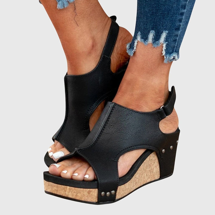 Marguerite Classic Open Toe Wedge Sandals 2