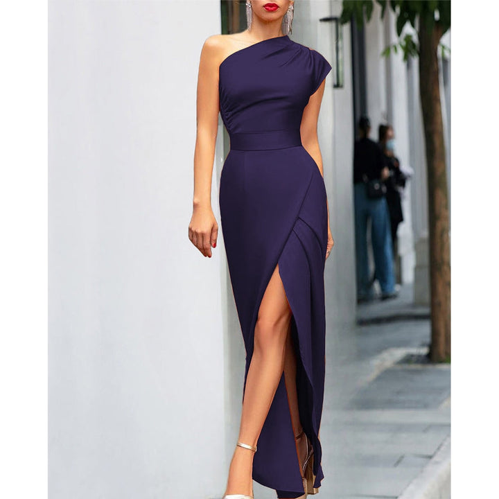 Naomi Bold One Shoulder Evening Maxi Dress 1
