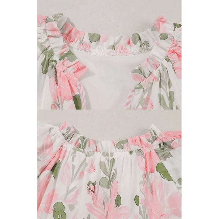 Natalie Soft Floral Puff Sleeve Mini Dress 3