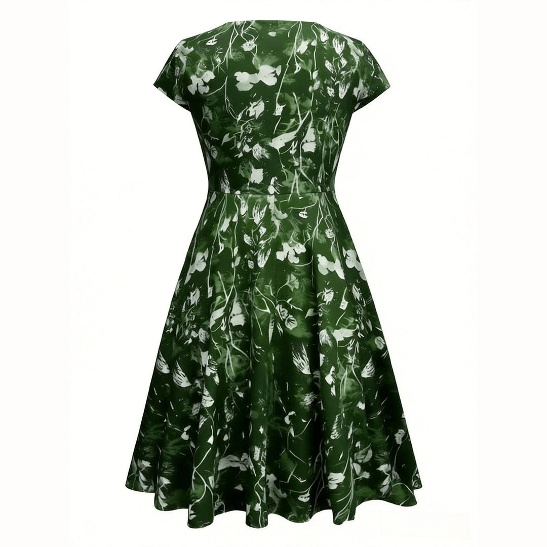 Pippa Effortless Line Pocket V Neck Floral Dress 2
