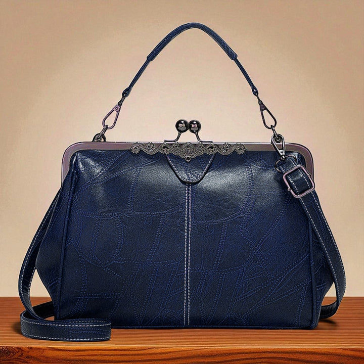 Poppy Relaxed Kiss Lock Crossbody Handbag 1