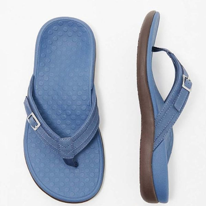 Samantha Elegant Buckle Strap Slip On Sandals 1