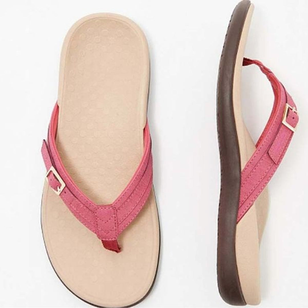 Samantha Elegant Buckle Strap Slip On Sandals 4
