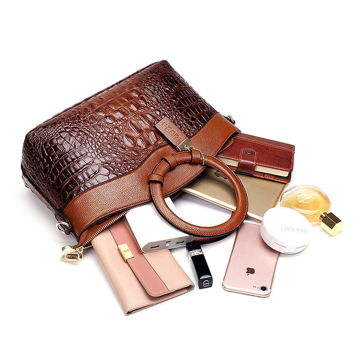 Sienna Classic Crocodile Pattern Handbag 6