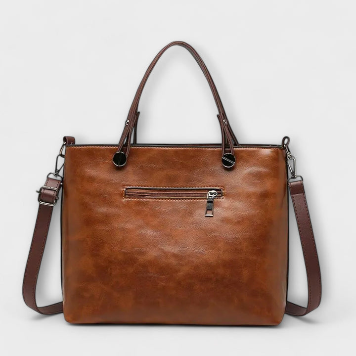 Sloane Effortless Leather Look Structured Laptop Bag 2