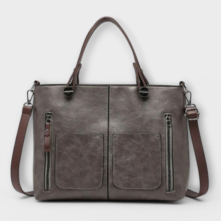 Sloane Effortless Leather Look Structured Laptop Bag 3
