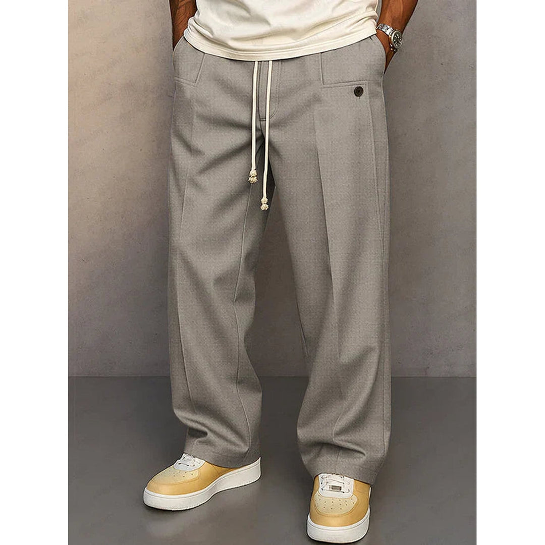 Wilbur Bold Drawstring Straight Leg Pants 1